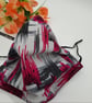 Face mask, large, adjustable, 3 layer,  washable in pink and grey  - Image 7