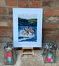 Top quality giclee print of 'Keeping Up with Mum' a dolphin painting by artist J - Image 3