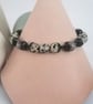 Dalmatian jasper beaded bracelet - Image 2