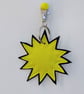 Yellow Sun Keyring - Bag Charm - Image 1