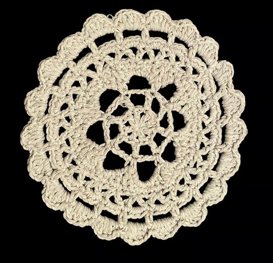 Vintage Doily, Crochet Doily, Dollies,Tea Pot Doily, Letterbox Gift