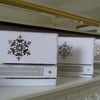 Pack of 4 Silver Snowflake Christmas Cards