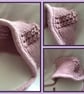 Hand-Knitted Dusty Pink Vintage Style Pixie Bonnet – Heirloom Baby Hat