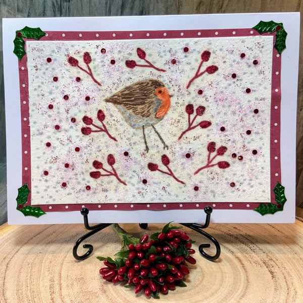 Robin Christmas Card.