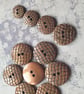 18mm 28L Italian 1980's vintage Snakeskin effect buttons in 2 Rare colours - Image 7
