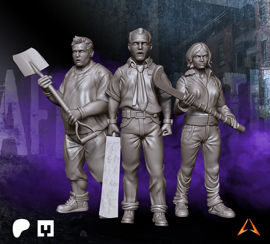 Aftermath Studios-Horrific Icons Set Pack 32mm-40mm Resin Miniatures