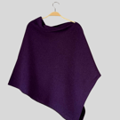 Poncho merino lambswool lupin purple 