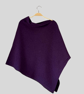 Poncho merino lambswool lupin purple 
