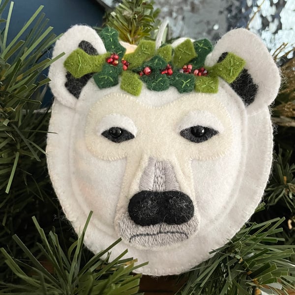 Polar Bear Hanging Christmas Tree Decoration 