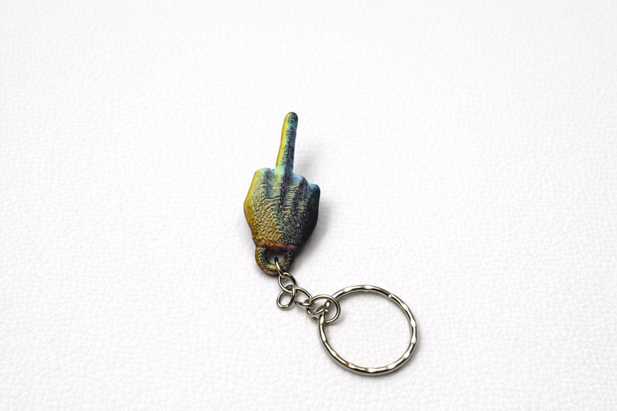 Novelty Hand Gesture Keychain - Any 3 keychains for 5 - See our bundle listing