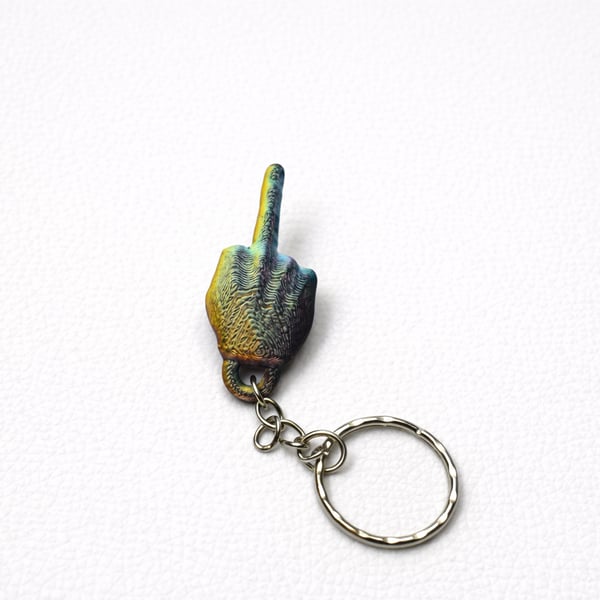 Novelty Hand Gesture Keychain - Any 3 keychains for 5 - See our bundle listing