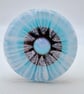 Fused Glass Blue and White Flower Brooch - Image 4