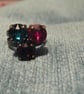 Swarovski  'Disco Lights' Themed Adjustable Trio Ring  - Image 3