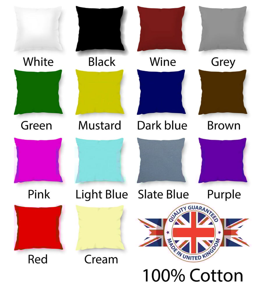 Plain coloured cushion covers deals