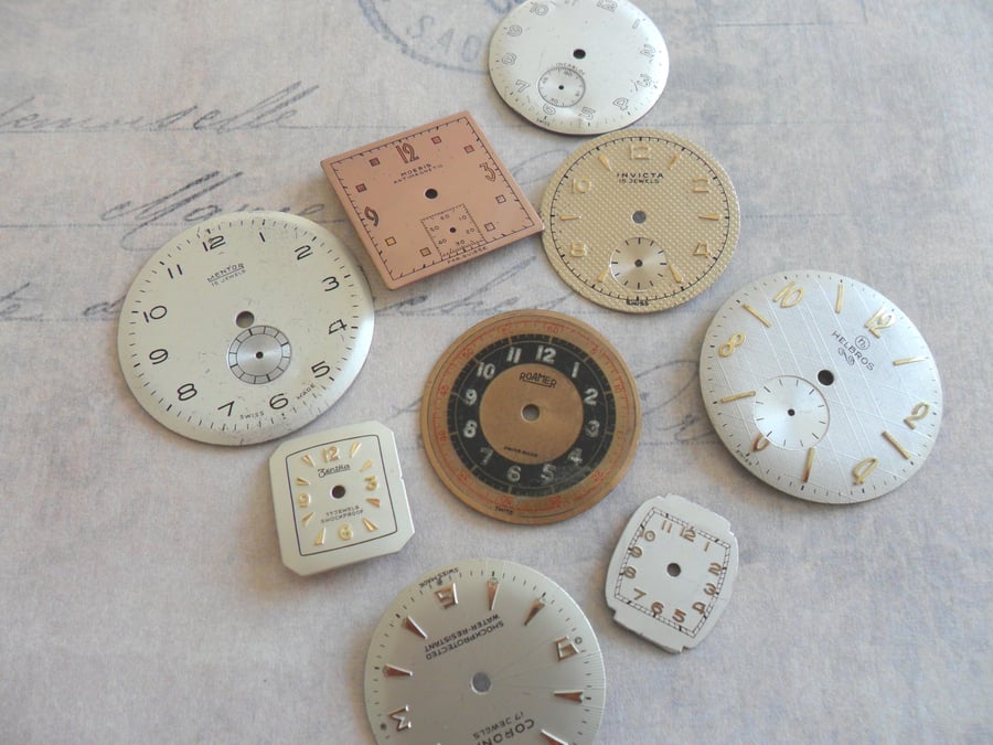 Steampunk Vintage Watch Dial Collection