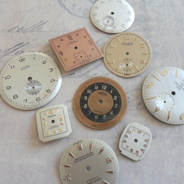 Steampunk Vintage Watch Dial Collection