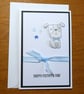 Father's Day Card - Dog with Blue Bow Tie - Image 3