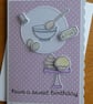 Have a Sweet Birthday Card - Blue Mixing Bowl & Cup Cakes - Image 7