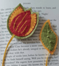 Handmade Felt Tulip Bookmark