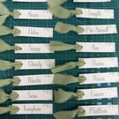Personalised Flat Lay Wedding Place Names - Custom Name Cards