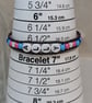 Trans ally bead and black leather bracelet with button fastener, LGBTQ  - Image 10