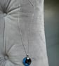 Stainless steel necklace with hand-painted acrylic design - Image 3