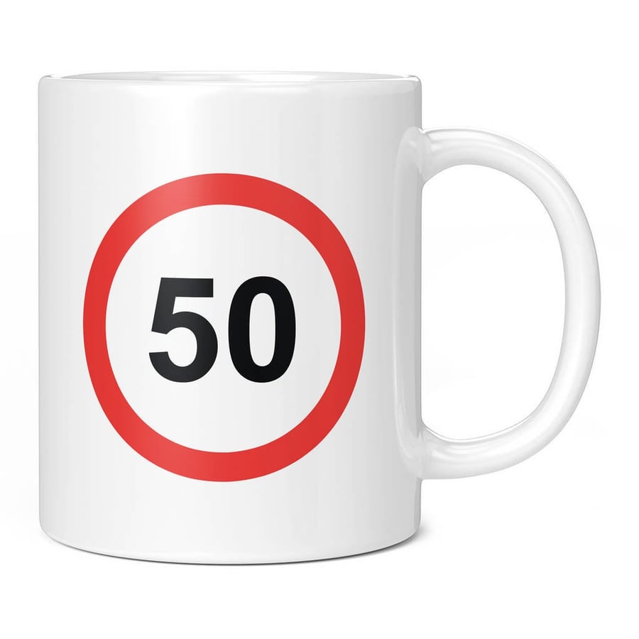 50th Birthday Novelty Mug Gift Idea Present Cup Happy Birthday 50