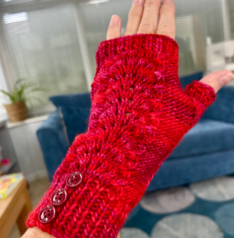 Soft Merino Wool fingerless gloves