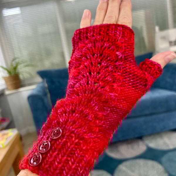 Soft Merino Wool fingerless gloves