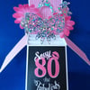 Ladies 80th Birthday Card