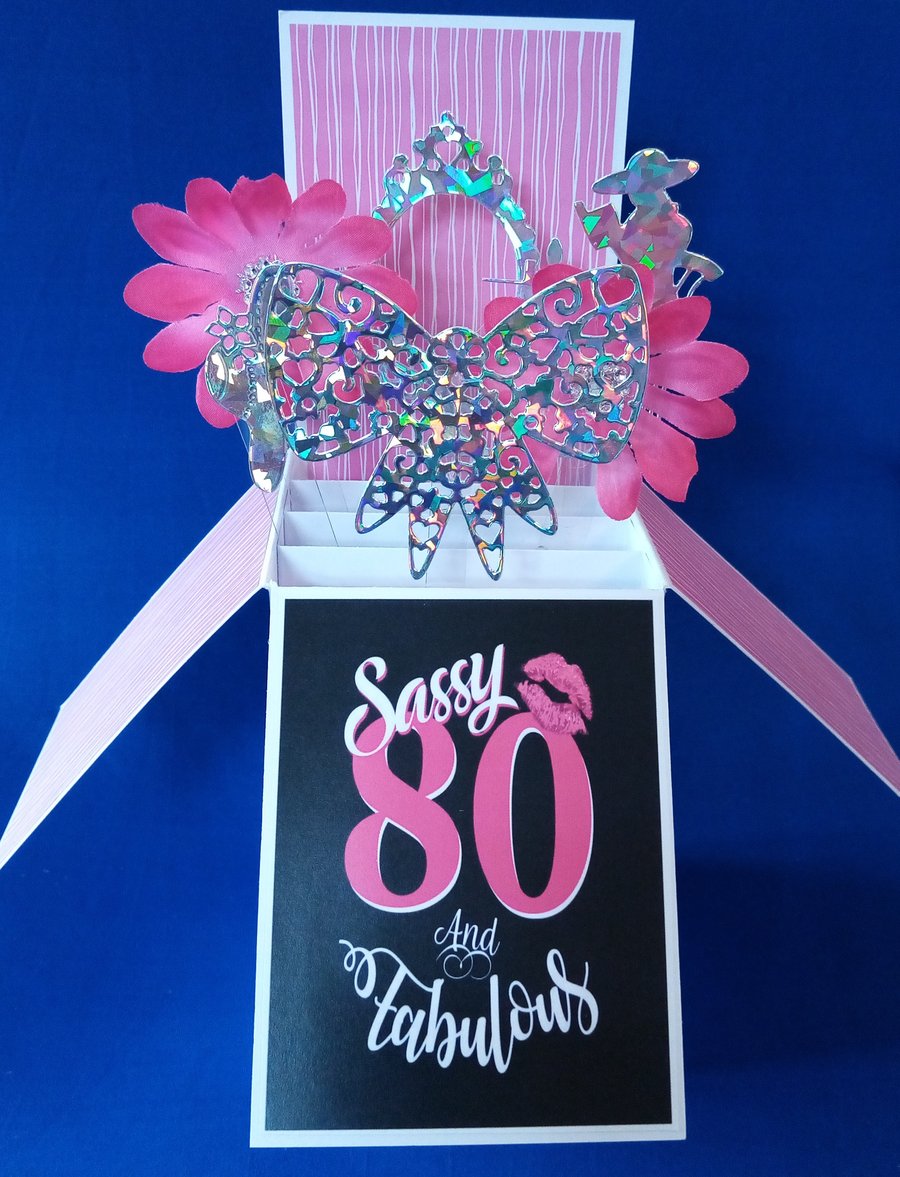 Ladies 80th Birthday Card