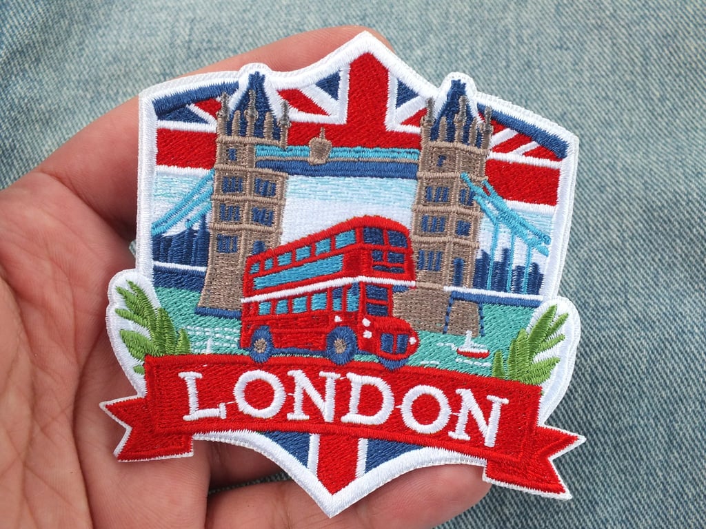 London England Patch Embroidered Travel Souvenir Iron On Badge
