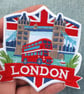 London England Patch Embroidered Travel Souvenir Iron On Badge