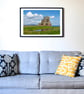Whitby Abbey reflected print - Image 2