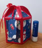 Snowman design hexagonal Christmas gift box, handmade - Image 2