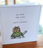 Funny Tortoise Birthday Card. Handmade Humorous Birthday Card. Quirky Card. - Image 4