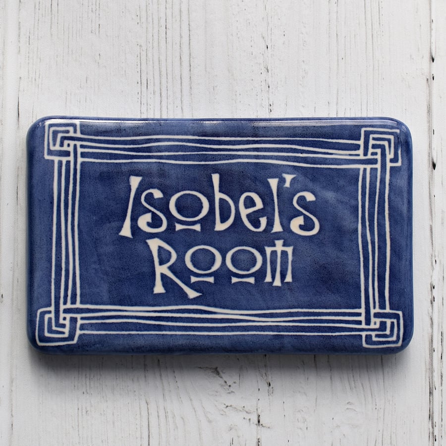 A280 Personalised door name plaque (Free UK postage)