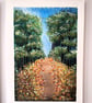 Original Acrylic Art - Abstract landscape Paintings - "A Walk in the forest"