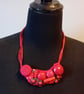 Red Button Necklace - Image 1