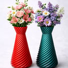 Handmade Spiral Vase – 3D Printed Decorative Vase, Custom Colours, Made to Order