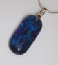 Bubbly Blue Dichroic Glass Pendant - 1244 - Image 2