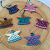 Cute macrame Christmas Angel decorations, beaded decoration, gift, xmas 