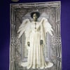 Fabric panel Angel of colour Guardian angel Xmas decoration