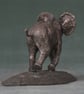 Playing Baby Elephant Animal Statue Small Bronze Resin Sculpture - Image 6