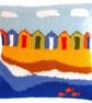 Knitting Pattern for Beach Huts Cushion.  Digital Pattern - Image 5
