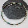 Silver and turquoise necklace