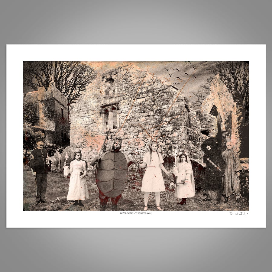 The Betrayal - Framed Giclée Art Print Gothic, Fairy Tale, Wedding Party