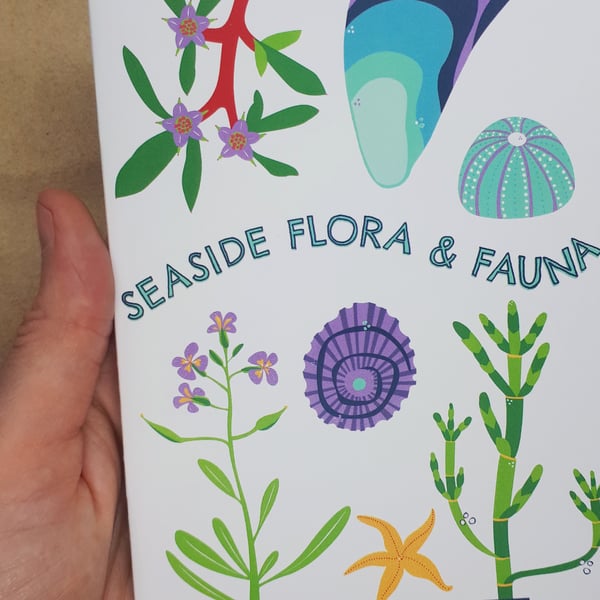 Seaside pocket colouring book