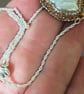 Freshwater Pearl & Cubic Zirconia Silver Plate Slider Bracelet - Image 2