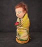 One of a kind, Sweet Little Woodland Spirit needle felted Art Doll. - Image 3